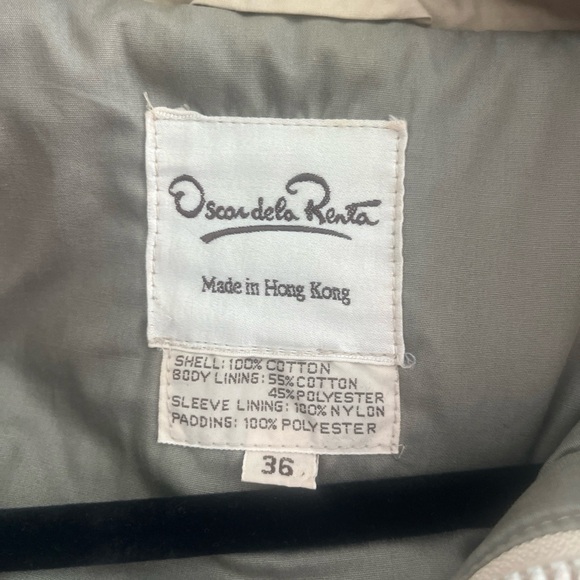 Vintage Oscar de la Renta Tan Jacket - Picture 8 of 8